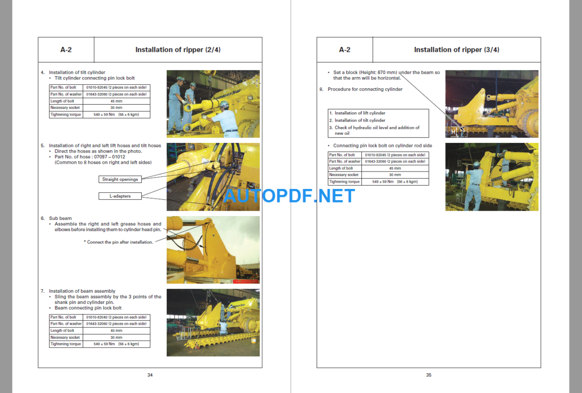 D475A-5 Field Assembly Instruction