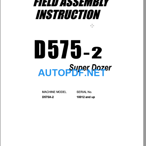 D575-2 Field Assembly Instruction