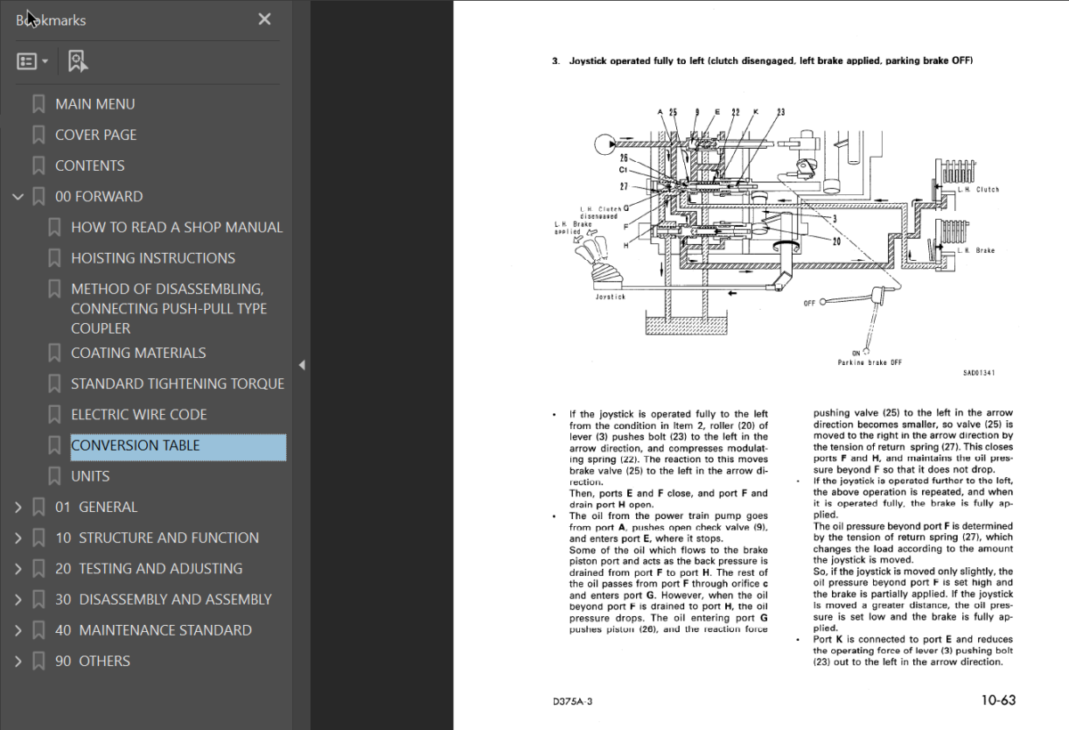 Komatsu D375A-3 Shop Manual