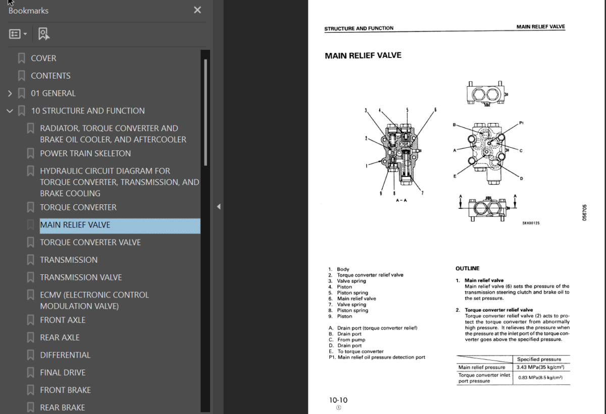 Komatsu HD255-5 Shop Manual