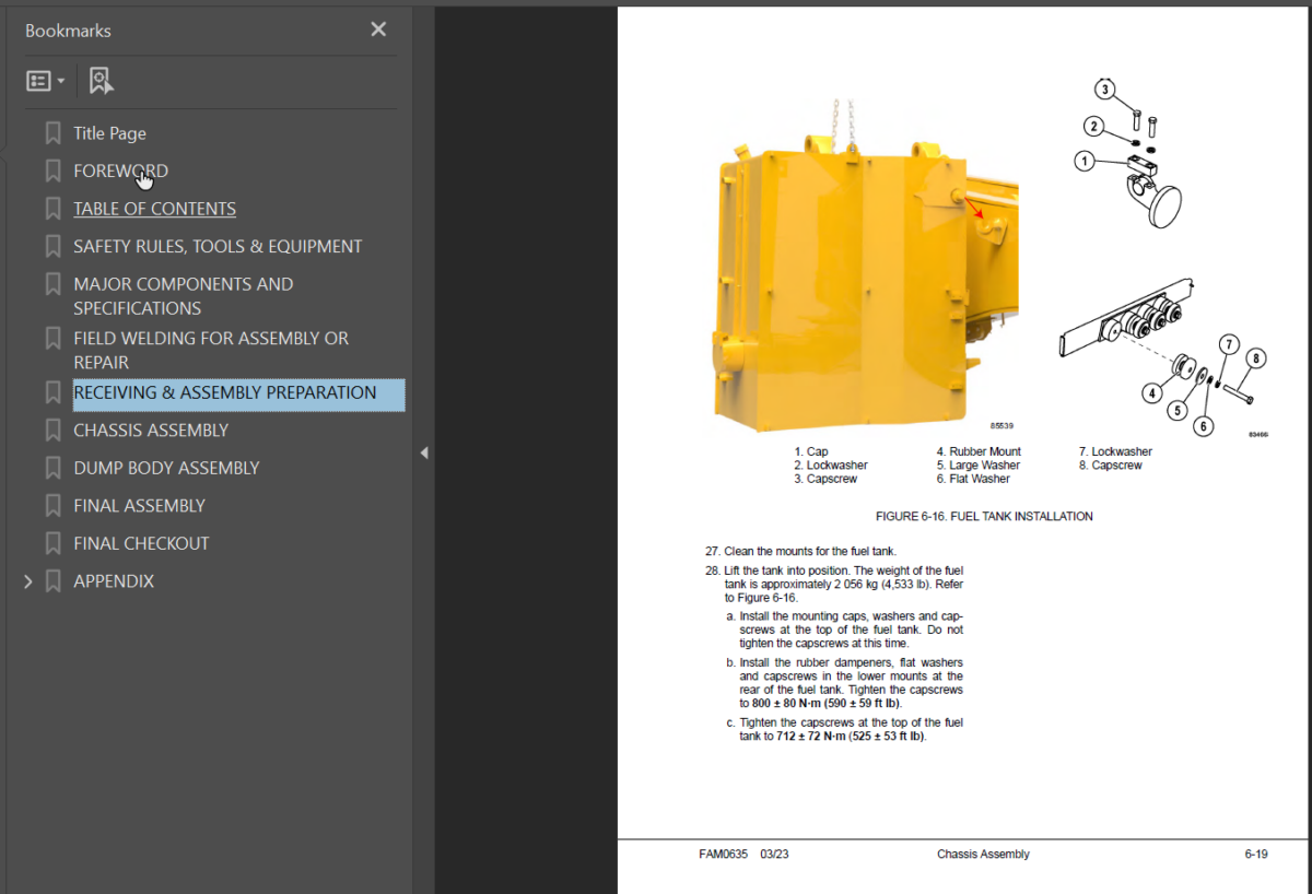 Komatsu 980E-4 Field Assembly Manual (A40003 - A40051)