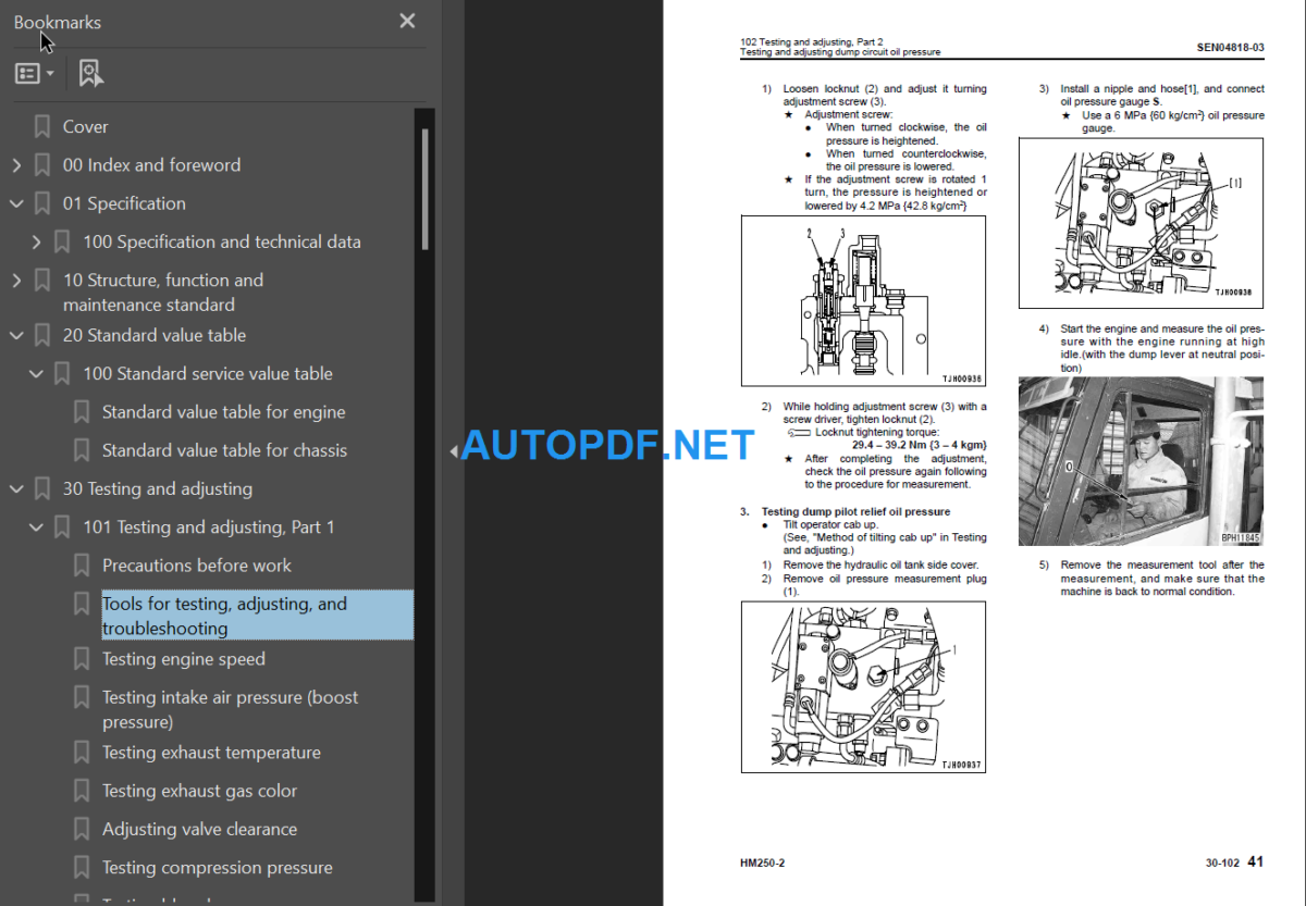 HM250-2 Shop Manual