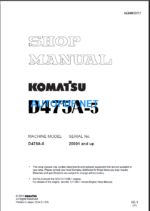 D475A-5 Shop Manual (20001 and up)