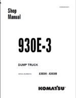 Komatsu 930E-3 (A30304 - A30309) Shop Manual