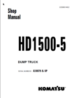 Komatsu HD1500-5 (A30079 & UP) Shop Manual