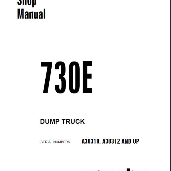 Komatsu 730E (A30310 A30312 AND UP) Shop Manual