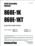 Komatsu 860E-1K 860E-1KT Field Assembly Manual