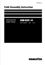 HM400-3R Field Assembly Instruction (8001 and up)