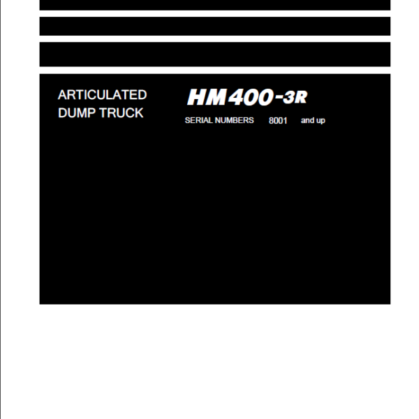 HM400-3R Field Assembly Instruction (8001 and up)