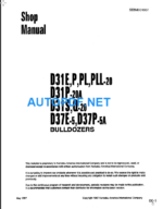 D31E P PL PPL-20 D31P-20A D31S Q-20 D37E-5  D37P-5A Shop Manual