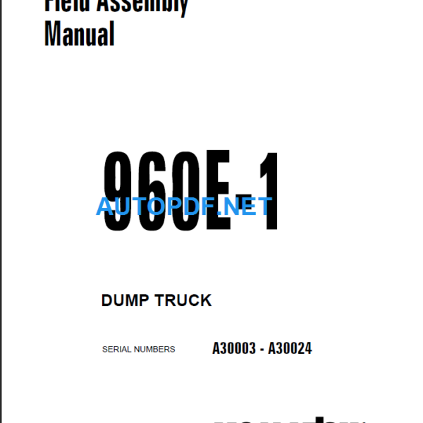 960E-1 Shop Manual