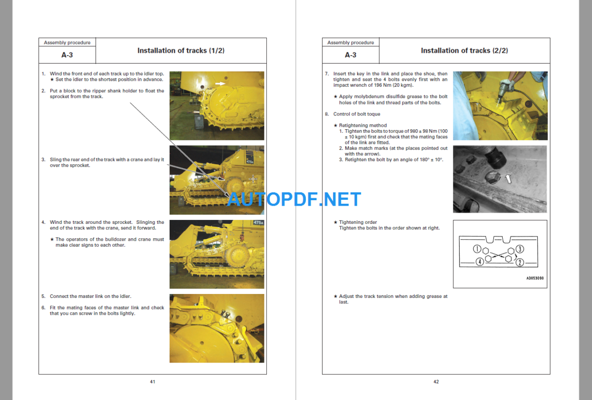 D475A-3 Field Assembly Manual