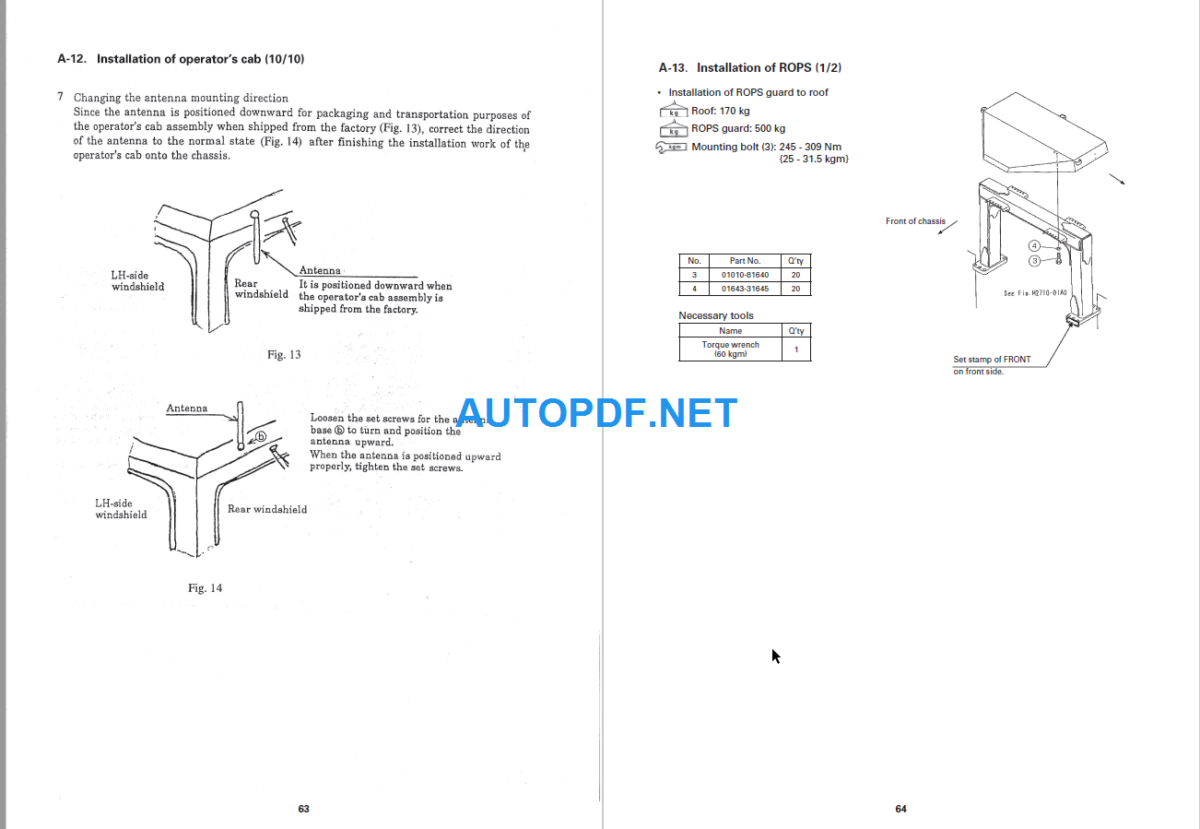 D375A-5 Galeo Field Assembly Manual (18001 and up)