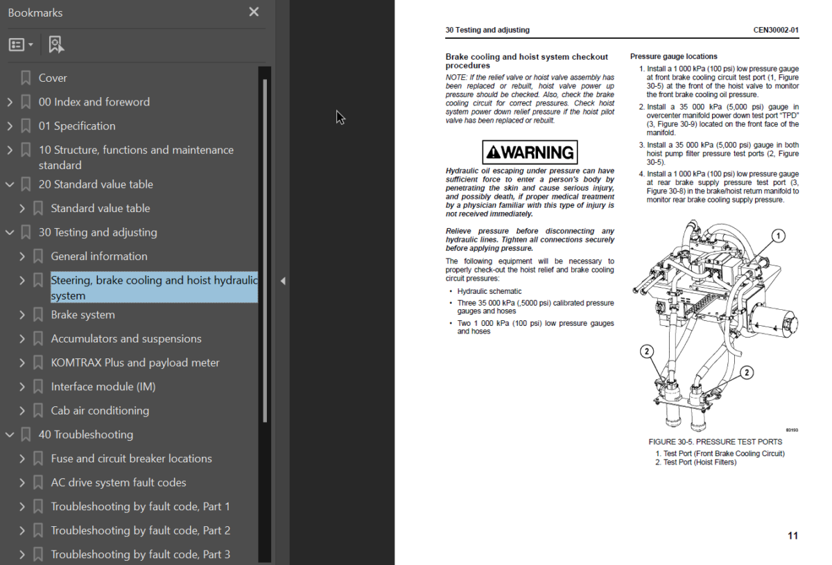 Komatsu 960E-1 (A30025 - A30026) Shop Manual