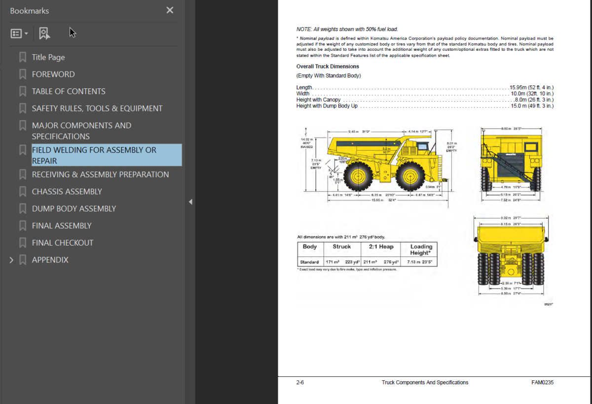 Komatsu 980e-4 Field Assembly Manual (A40052 - A40146)