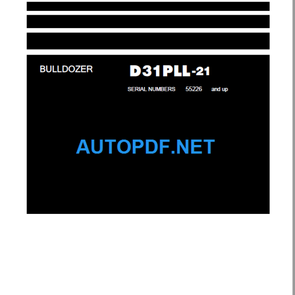 Komatsu Dozer D475A-8 Shop Manual