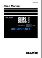 D65EX-18 D65PX-18 D65WX-18 Shop Manual