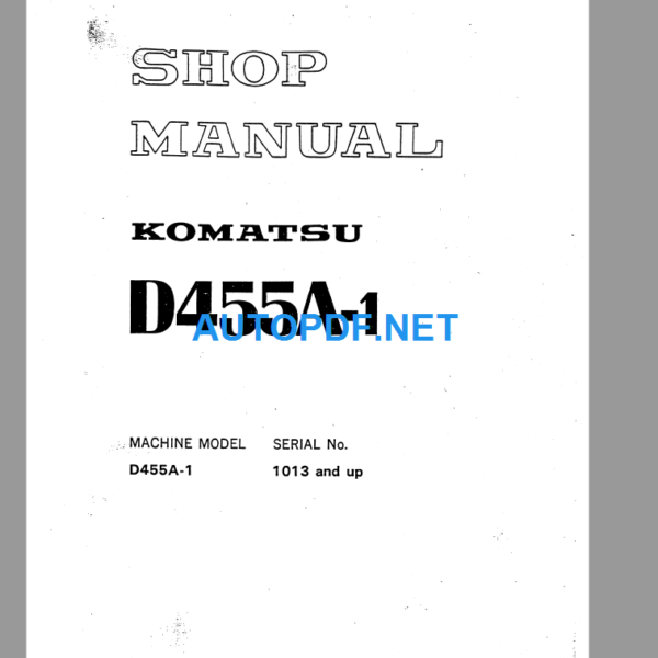 D455A-1 Shop Manual