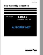 D475A-5 Field Assembly Instruction (20001 and up) (GEN00012-02)