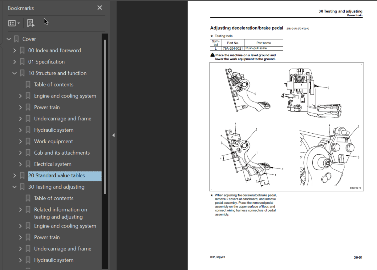 Komatsu D37EXi-23 D37PXi-23 D39EXi-23 D39PXi-23 Shop Manual