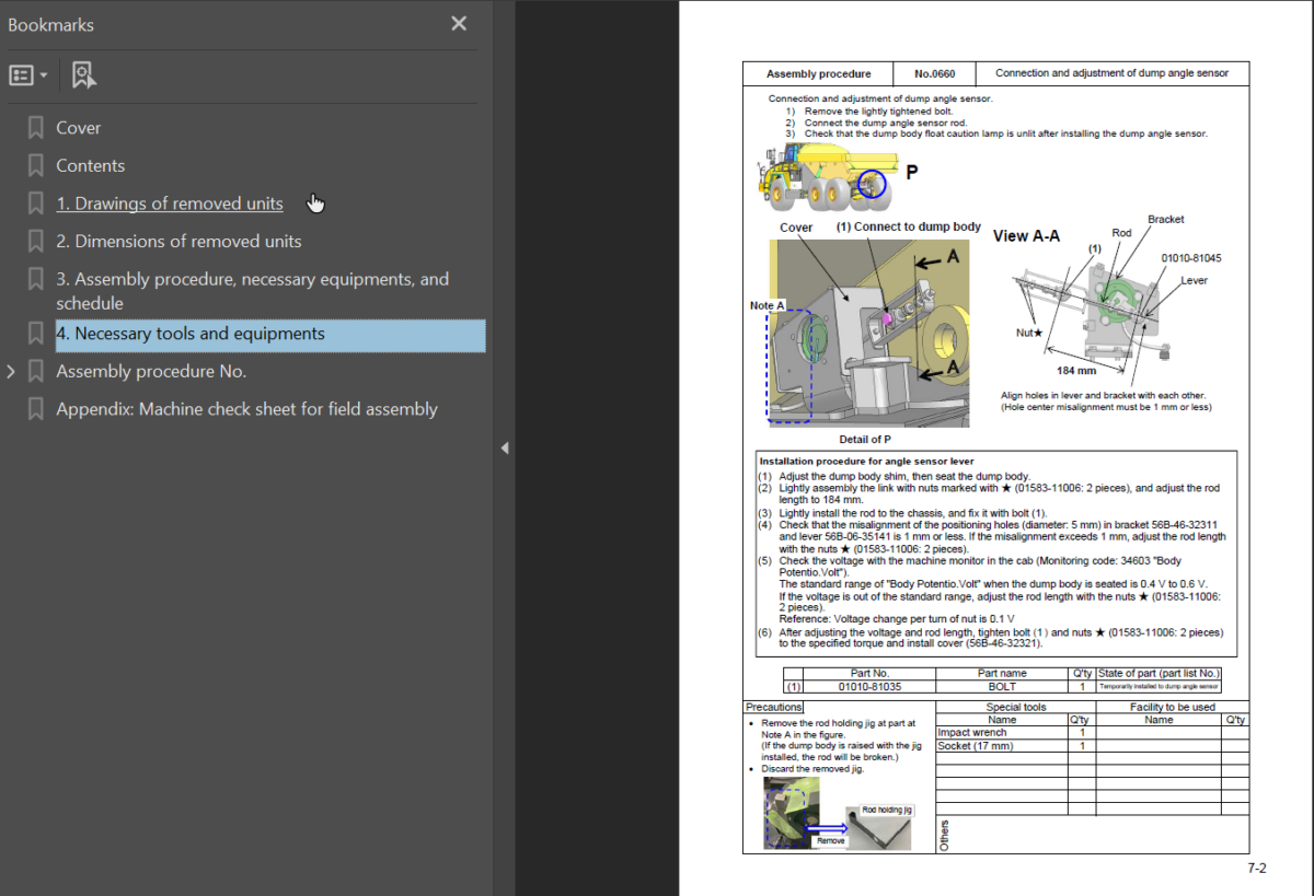 HM400-3R Field Assembly Instruction (8001 and up)