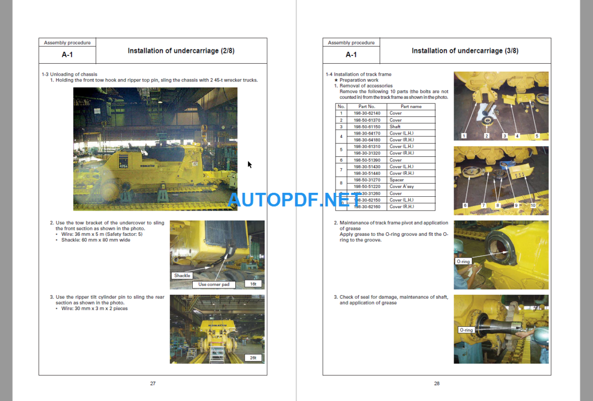 D475A-5 Field Assembly Instruction (20001 and up) (GEN00012-02)