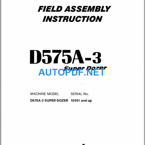 D575A-3 Field Assembly Instruction