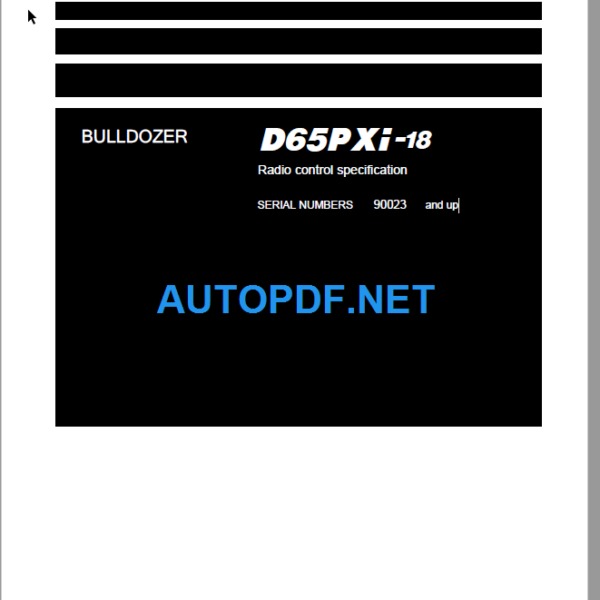 D65PXI-18 Shop Manual