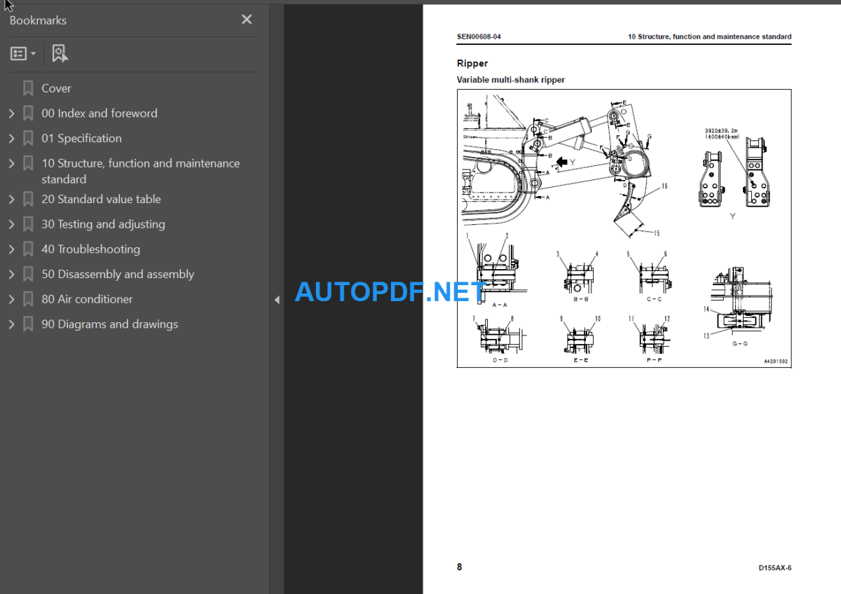 D155AX-6 Shop Manual (80001 and up)