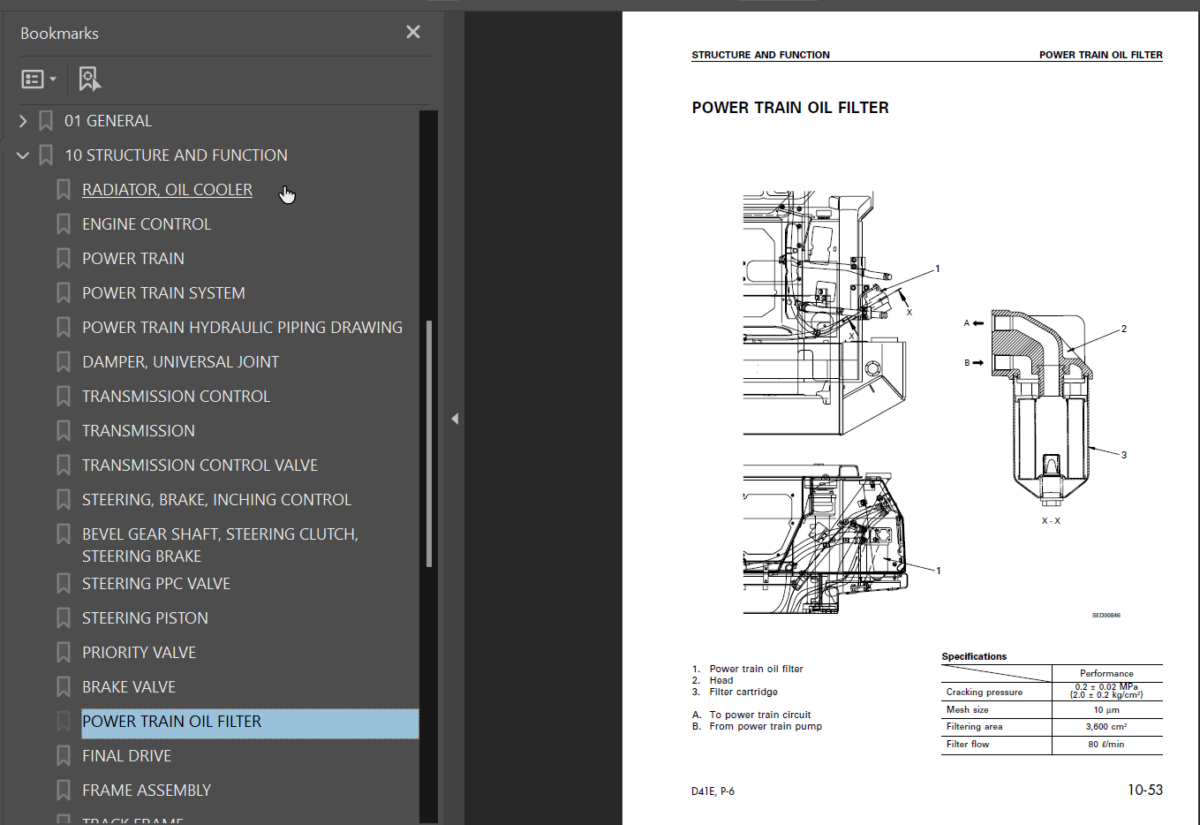 Komatsu D41E P-6 Shop Manual