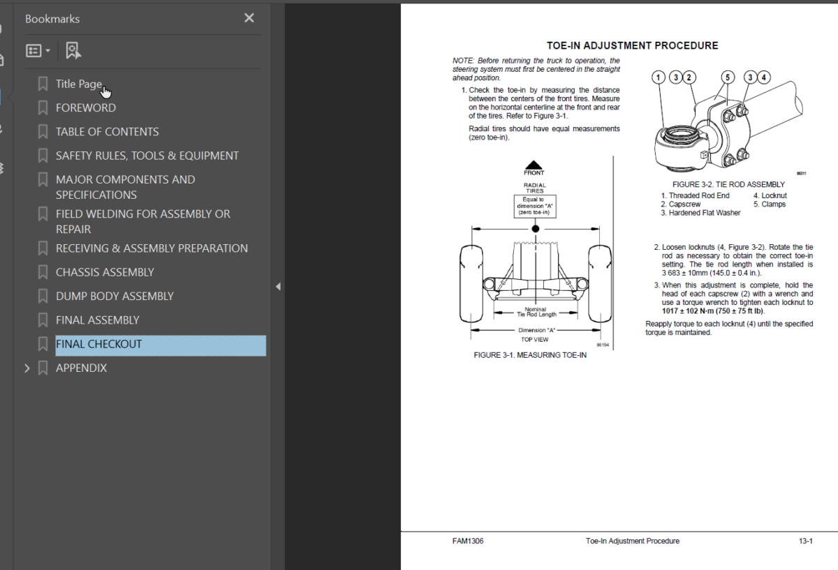 Komatsu 980e-4 Field Assembly Manual (A40052 - A40146)