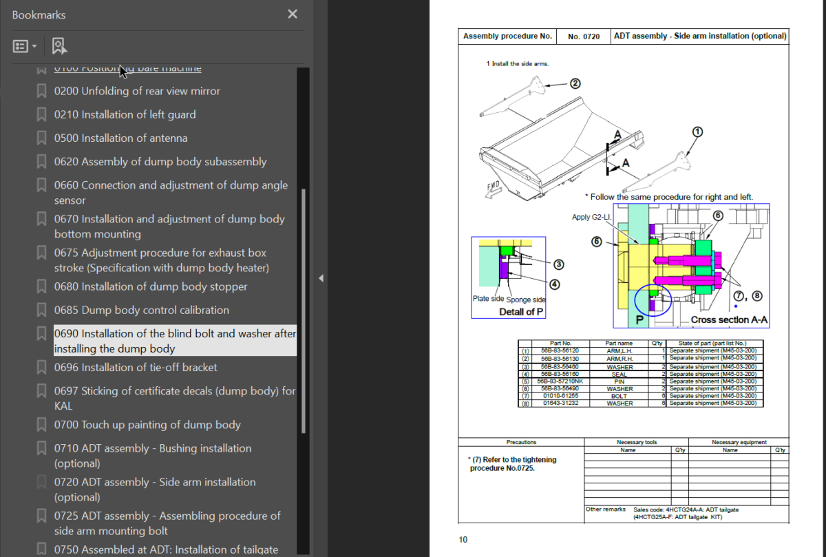 HM400-3R Field Assembly Instruction (8001 and up)