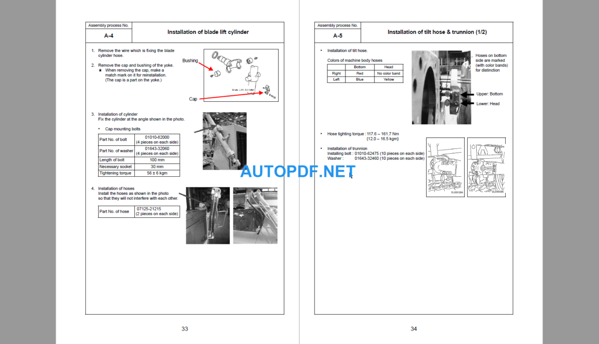 D375A-5 Field Assembly Instruction