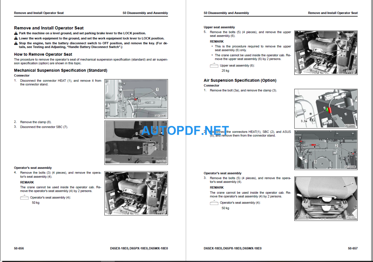 D65EX-18E0 D65PX-18E0 D65WX-18E0 Shop Manual