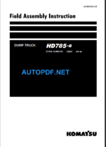 HD785-8 (50001 and up) Shop Manual