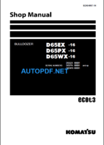 D65EX PX WX-16 Shop Manual