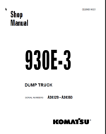 Komatsu 930E-3 (A30329 - A30363) Shop Manual