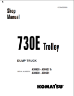 Komatsu 730E TROLLEY (A30626 - A30627 & A30630 - A30631) Shop Manual