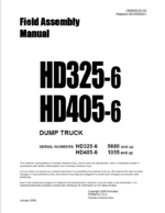 Komatsu HD325-6 HD405-6 Field Assembly Manual