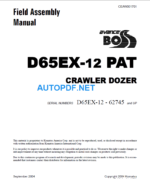 D65EX-12 PAT Field Assembly Manual