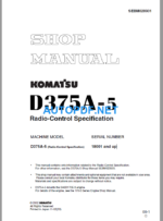 D375A-5 Shop Manual