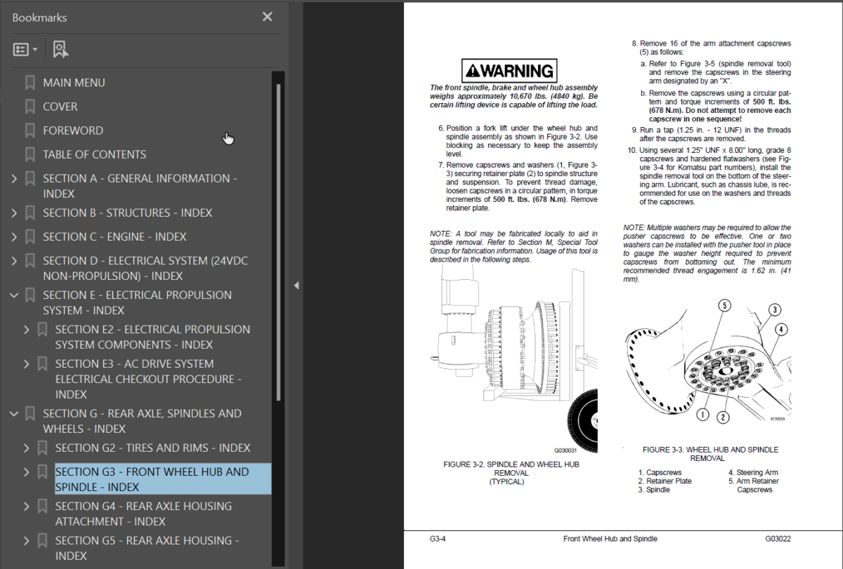 Komatsu 930E-3 (A30329 - A30363) Shop Manual