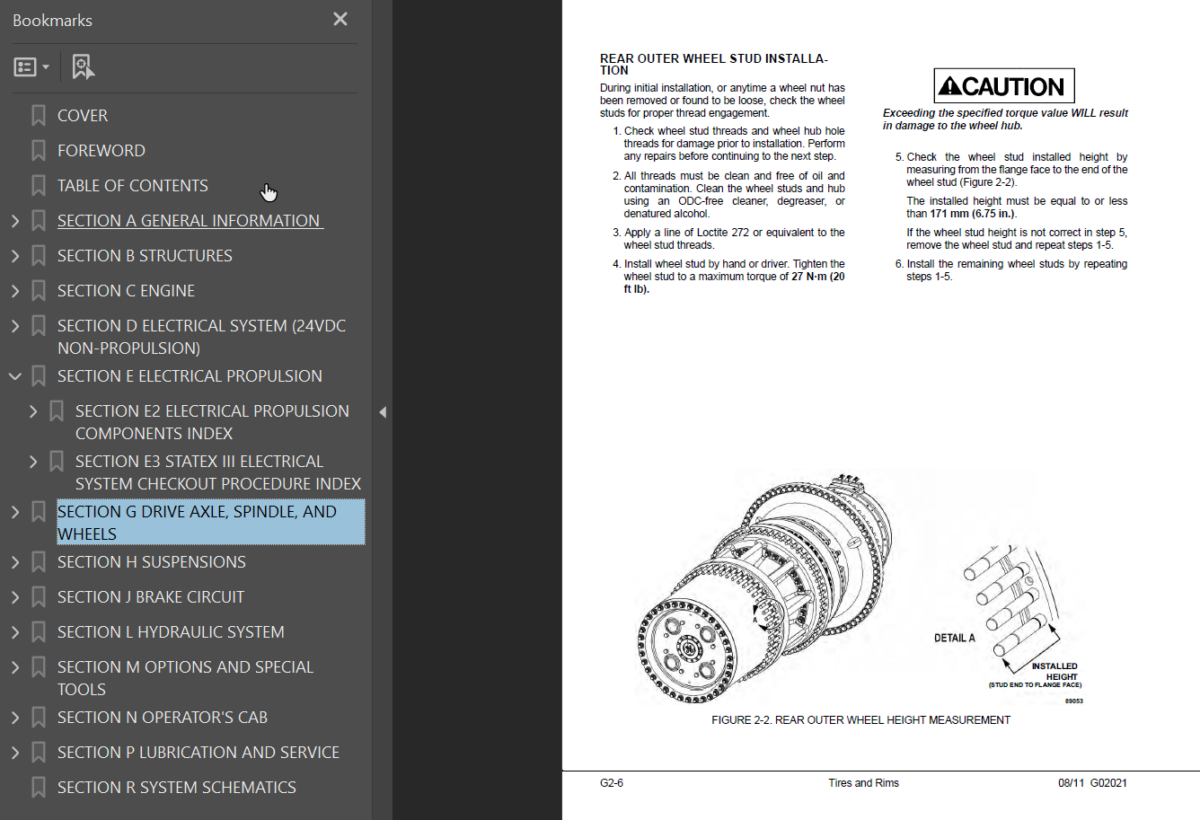 Komatsu 730E (A30617 and up) Shop Manual