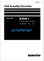 D355C-3 Field Assembly Instruction