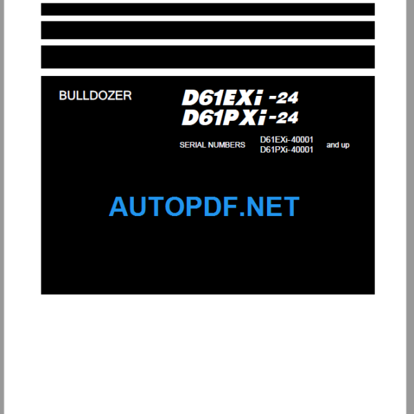 D61EXi-24 D61PXi-24 Shop Manual