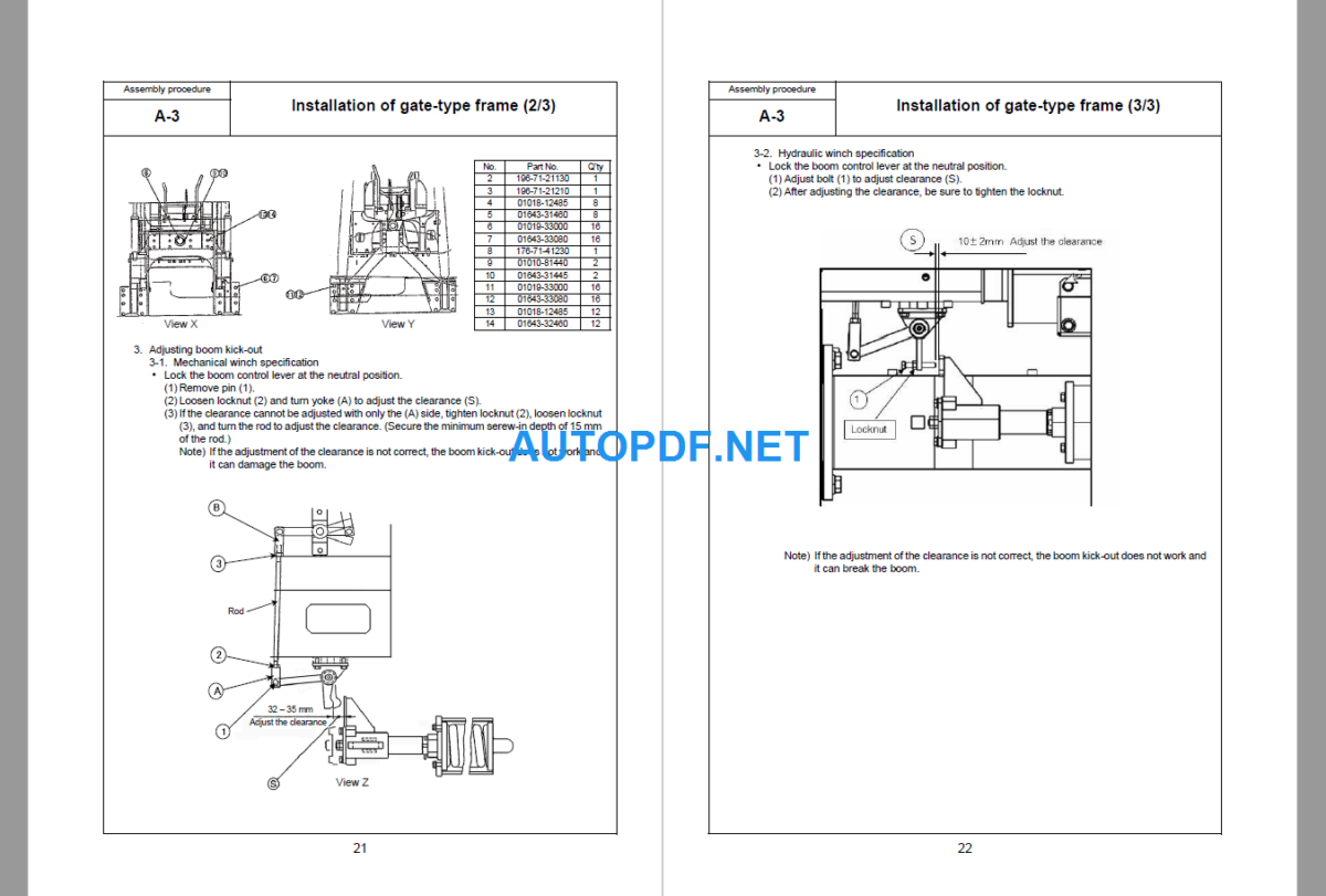 D355C-3 Field Assembly Instruction (15479 and up)