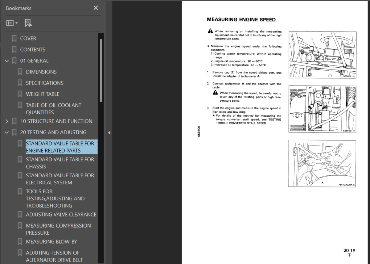 Komatsu HD325-6 HD405-6 Shop Manual