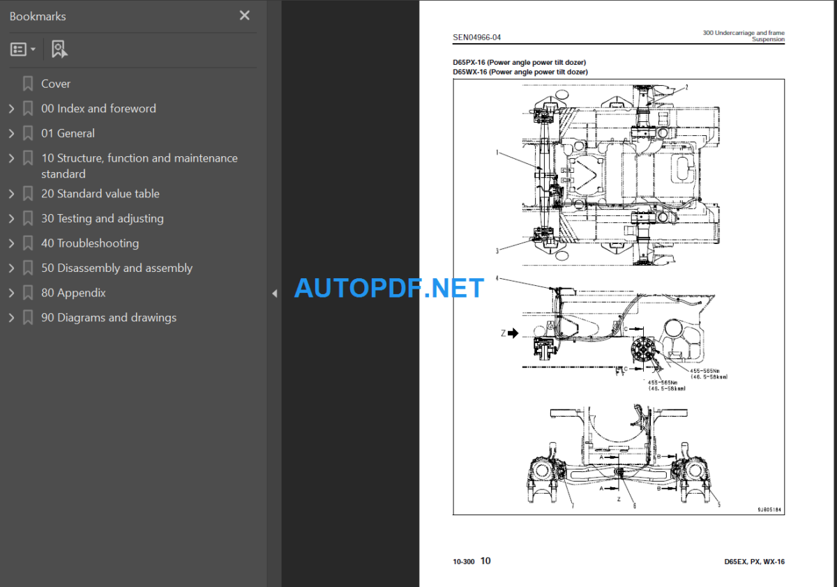 D65EX PX WX-16 Shop Manual