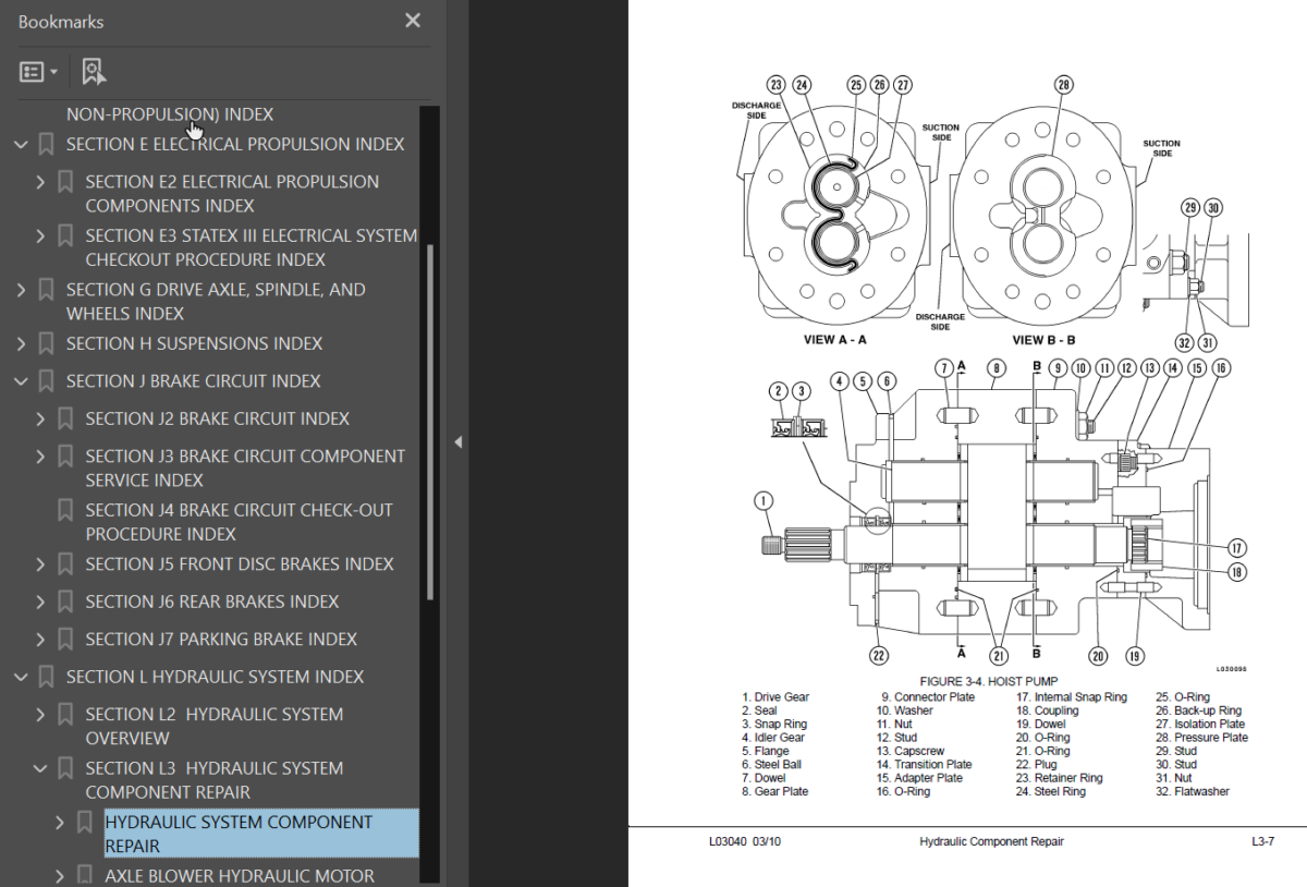 Komatsu 730E TROLLEY (A30626 - A30627 & A30630 - A30631) Shop Manual