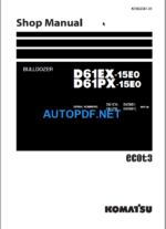 D61EX-15E0 D61PX-15E0 Shop Manual